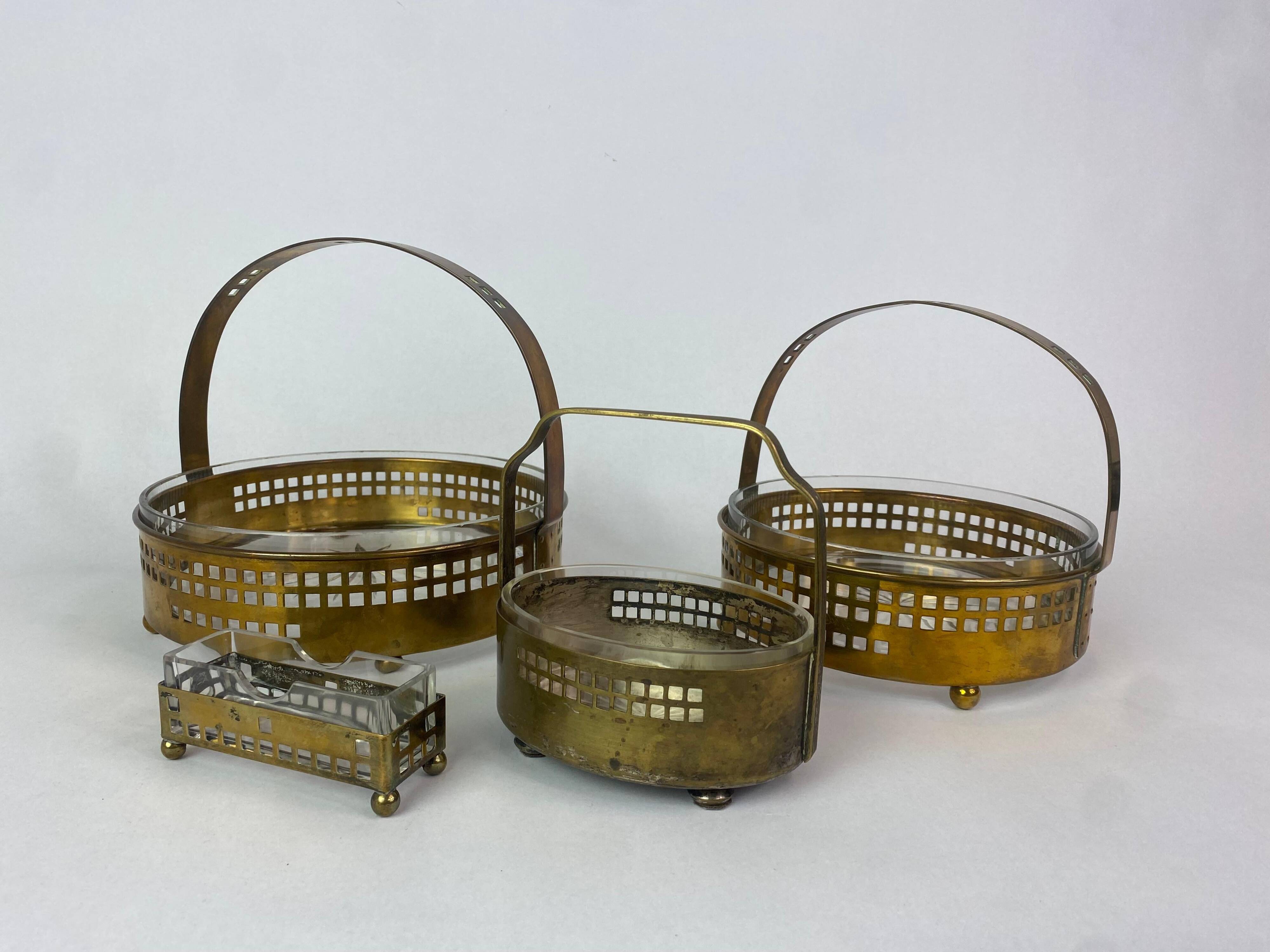 Basket in the Art Nouveau style by Hans Ofner/Josef Hoffmann