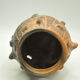 Scarified terracotta vase signed By Dr Diaz La rioja