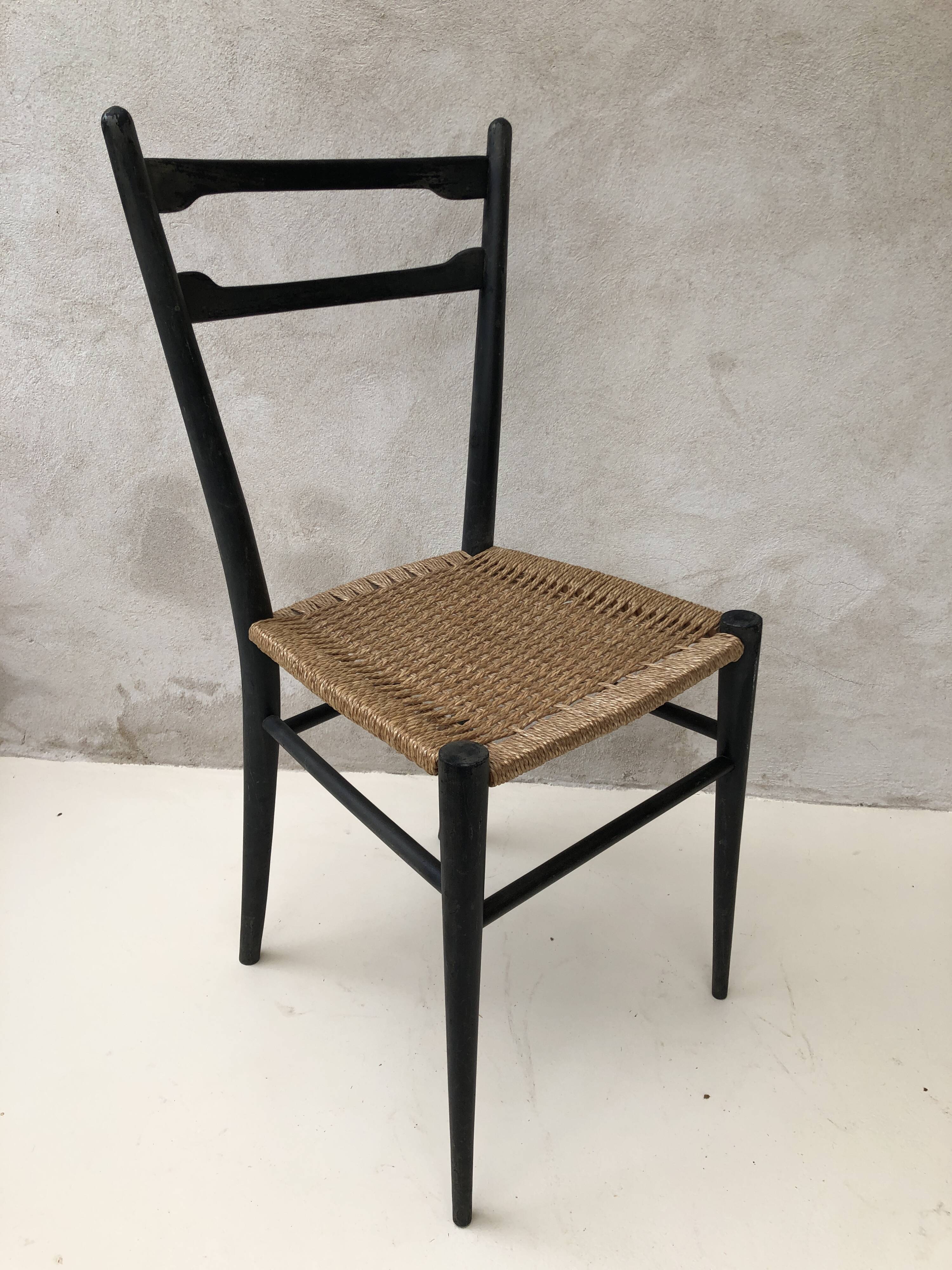 Ponti style chair