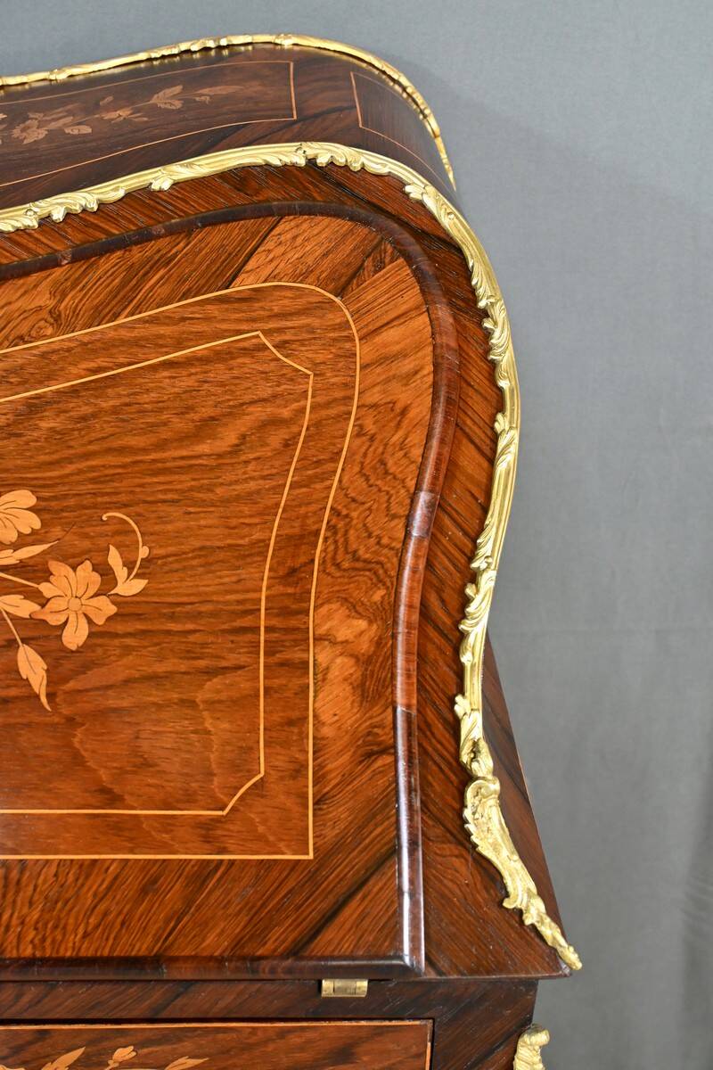 Rosewood Lady's Desk, Louis XV Style – Part 2 of the 19th Century