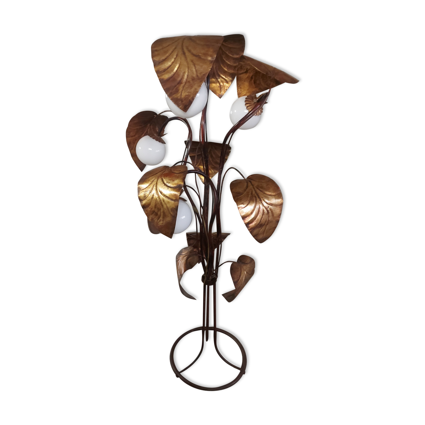 Floor lamp rhubarb leaf 70s