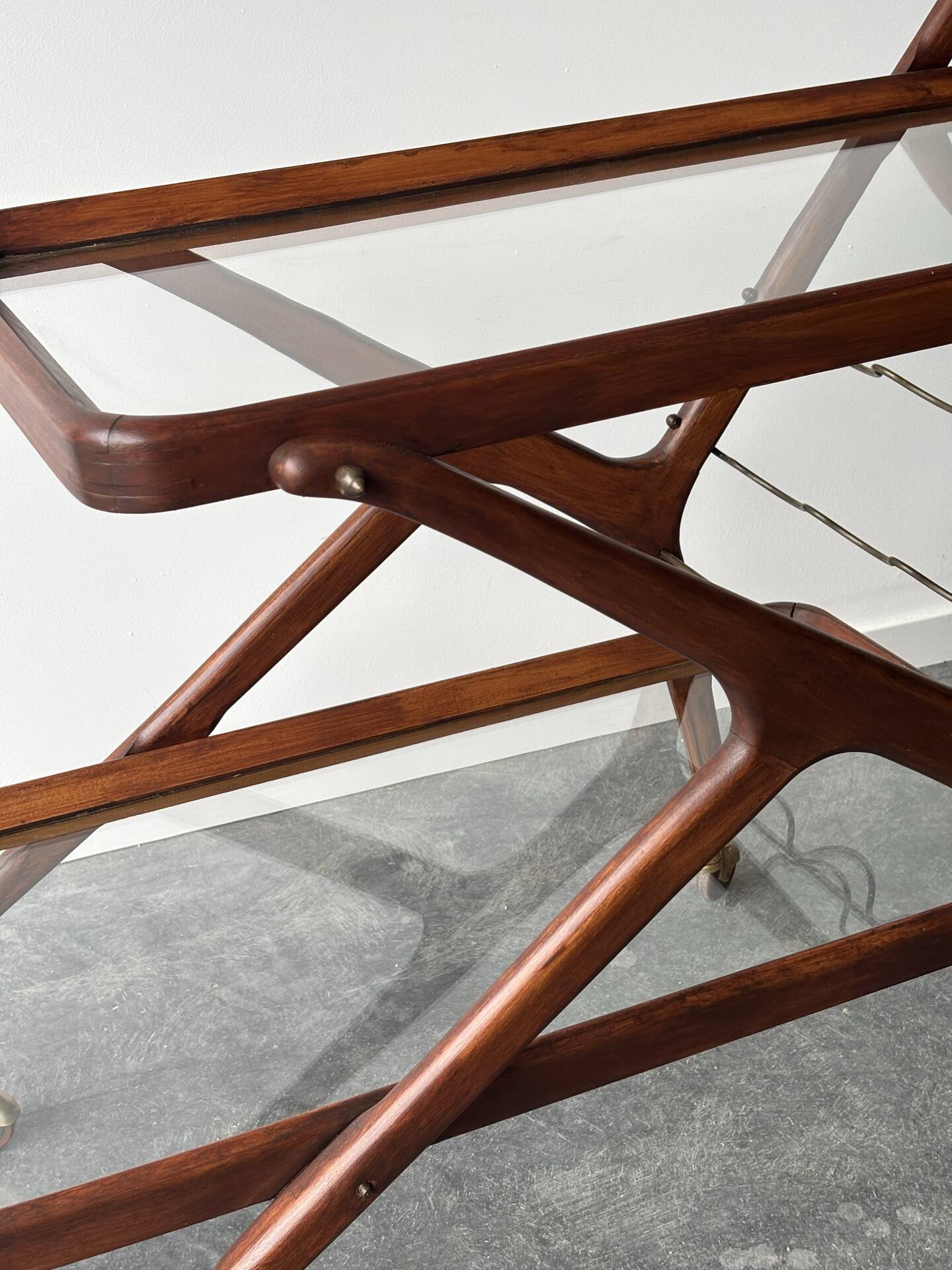 Italian bar cart Cesare Lacca, 1950