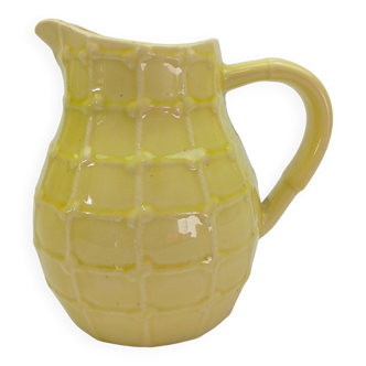 Saint Clément yellow water jug with braided effect