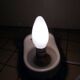ceramic bathroom wall light with glass tulip from the 1950s