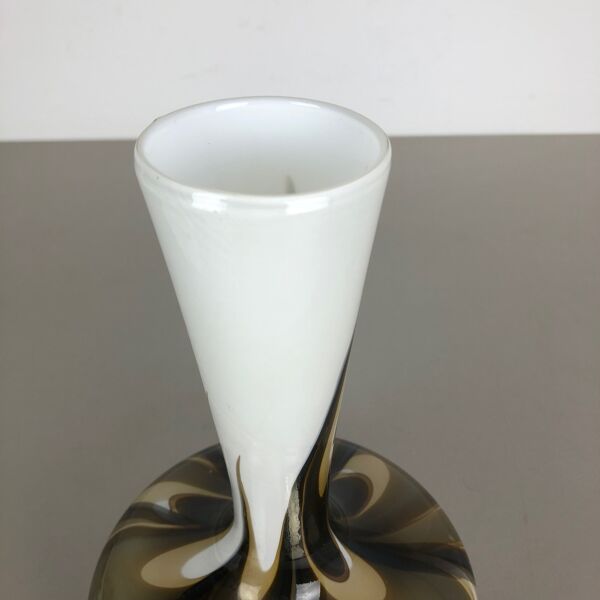 Vase vintage pop art opaline florence Italie des années 1970