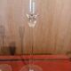 Trio de bougeoirs en verre