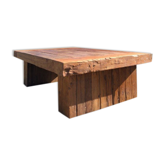 Solid wooden coffee table