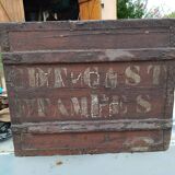 Square wooden trunk