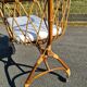 Cradle cot rattan bamboo vintage