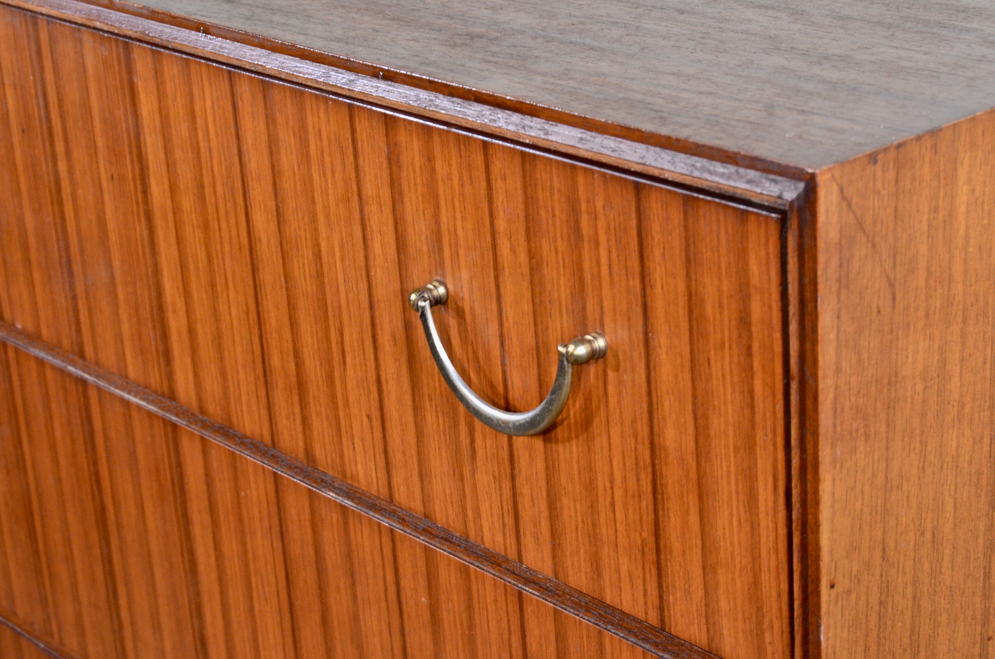 Midcentury Meredew walnut chest of drawers