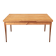 Extendable dining table in light mahogany for 6/8 people.