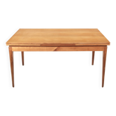 Table de repas extensible en acajou blond