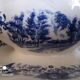 Set of a gravy boat and 2 Sarreguemines ceramic ravines, Derby model
