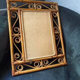 Vintage bamboo mirror