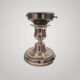 Italian Murano glass lamp, silver metal by Toni Zuccheri for Mazzega.