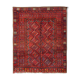 Handmade Red Wool Tribal Area Rug Persian Turkman Carpet Rug- 160x190cm