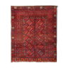 Handmade Red Wool Tribal Area Rug Persian Turkman Carpet Rug- 160x190cm