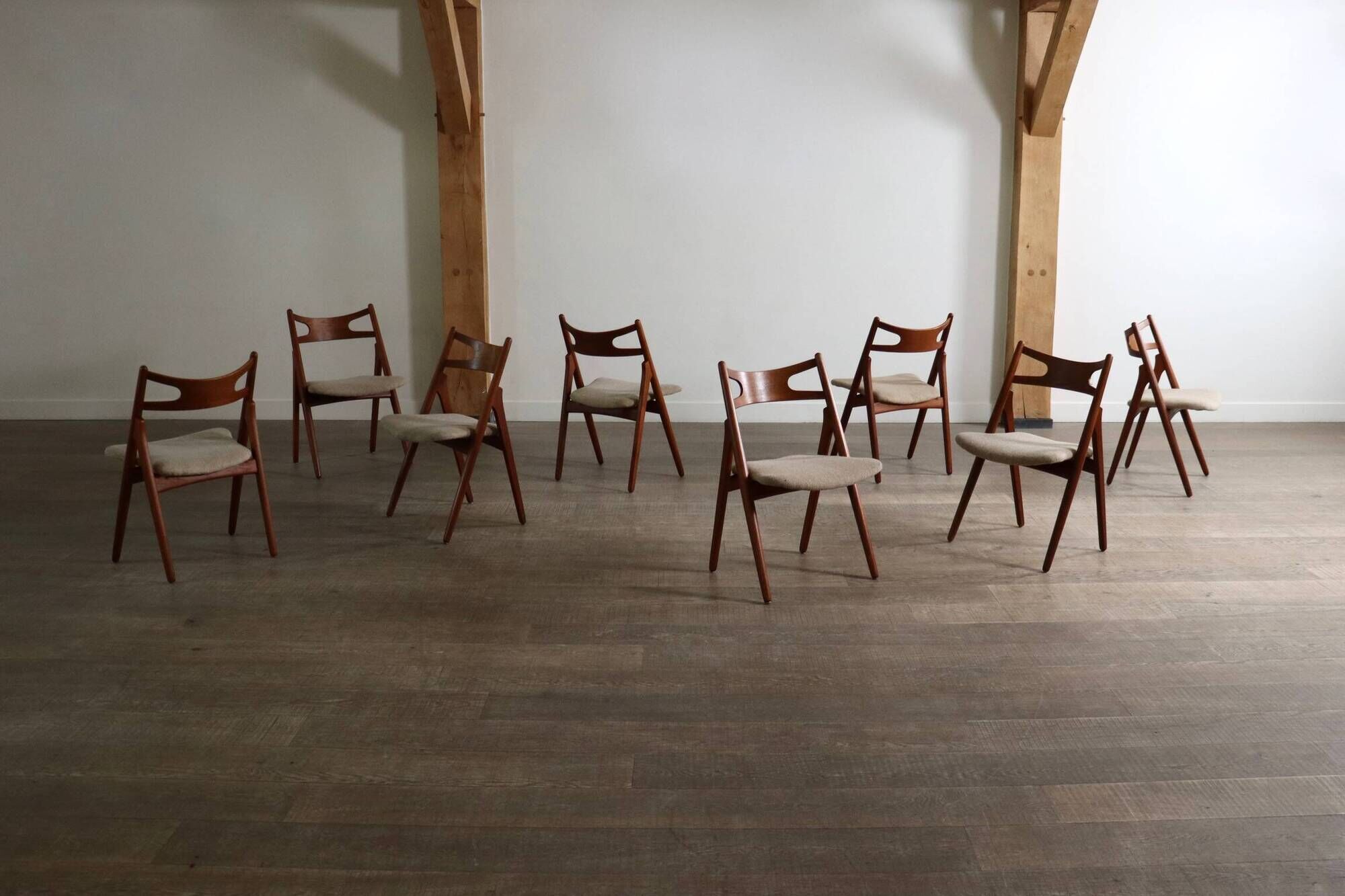 Hans J. Wegner CH29 Sawbuck dining chairs for Carl Hansen & Son 1952