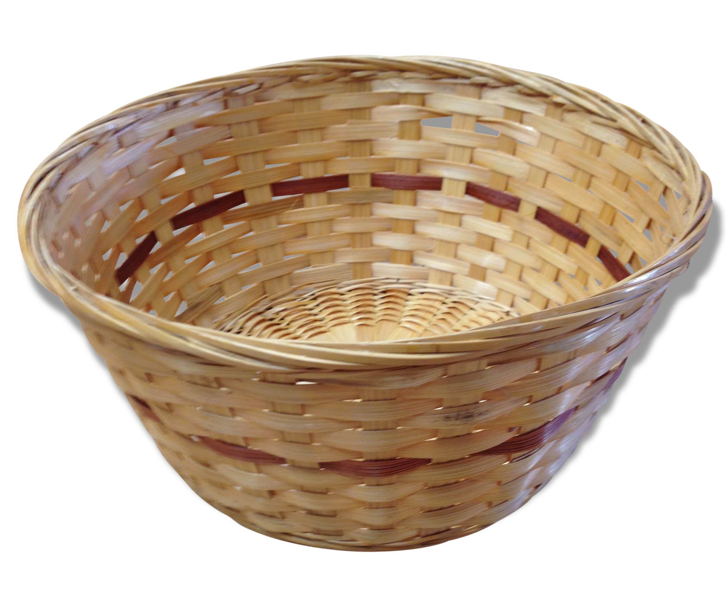 Small clear two-tone basket