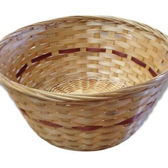 Small clear two-tone basket