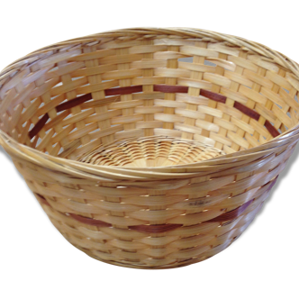 Small clear two-tone basket