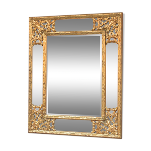 Miroir doré de style régence