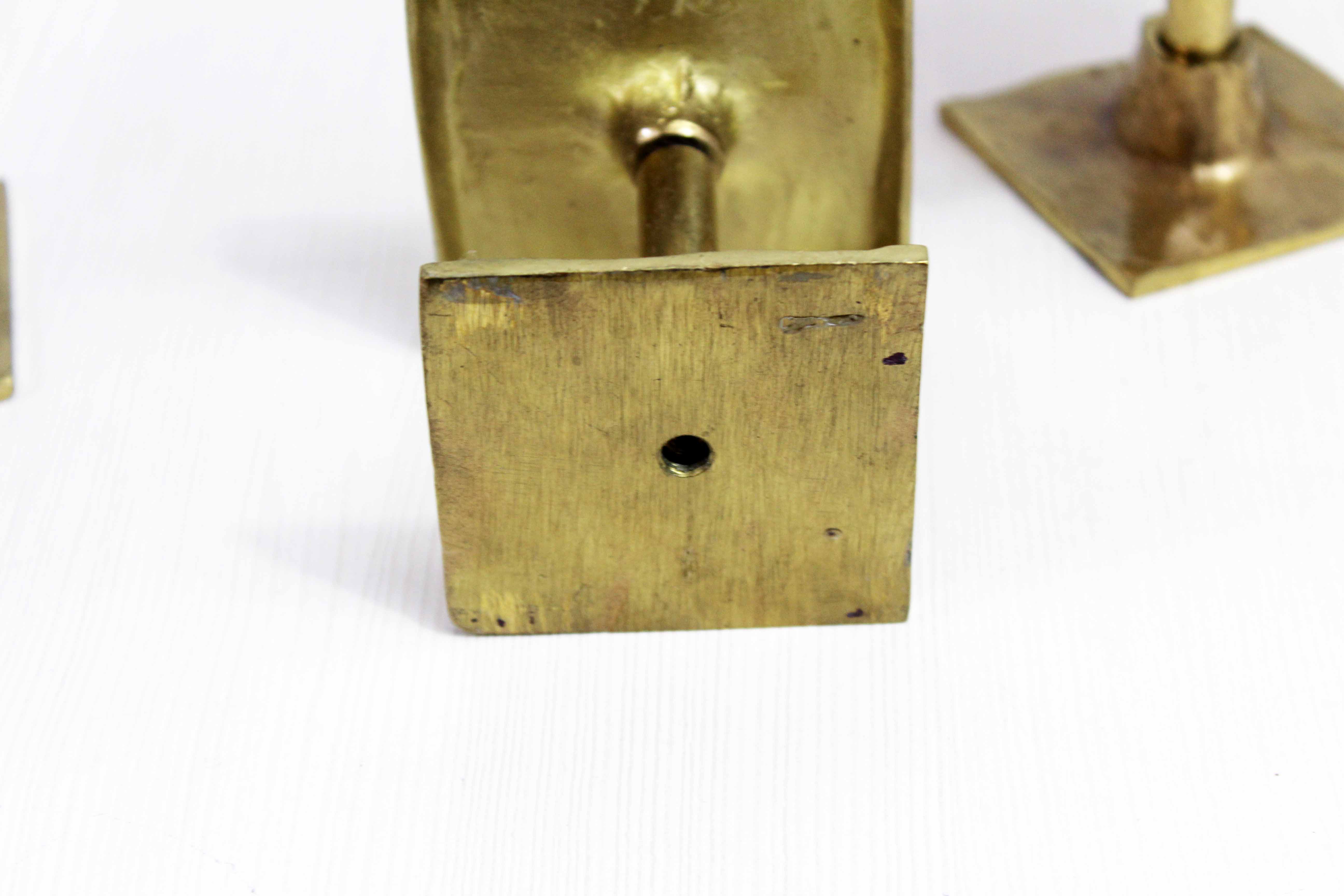 Set de 6 patères en bronze