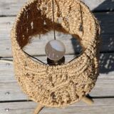 tripod rattan lamp and rope lampshade