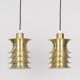 Paire de 2 lampes danoises de l'ère spatiale des années 1970.