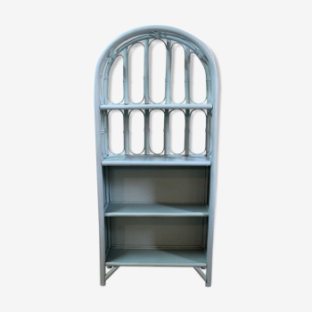 Blue bamboo shelf