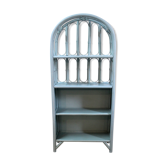 Blue bamboo shelf