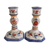 Quimper candle holders