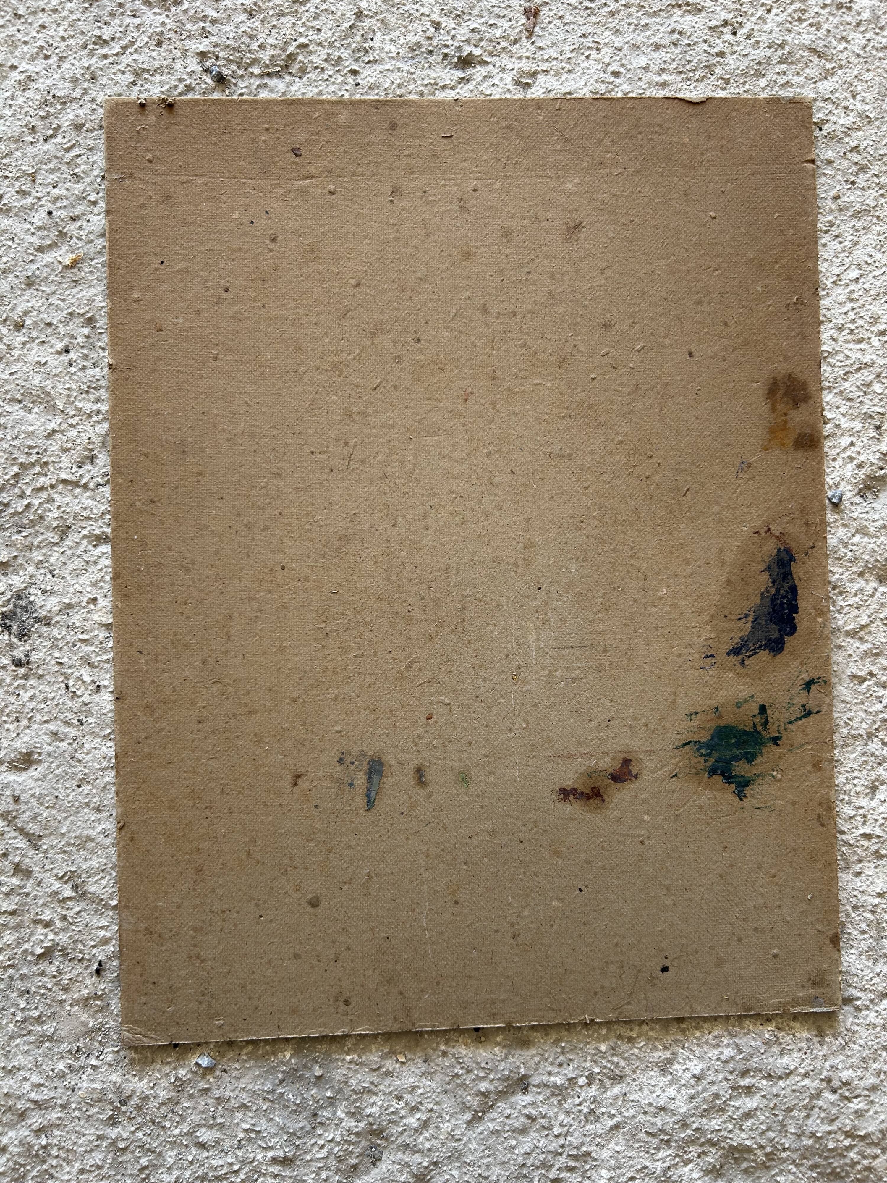 Huile sur carton signée A. Duwotock
