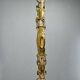 Art Deco Brass & Glass Pendant Light, Germany 1930s, Restored