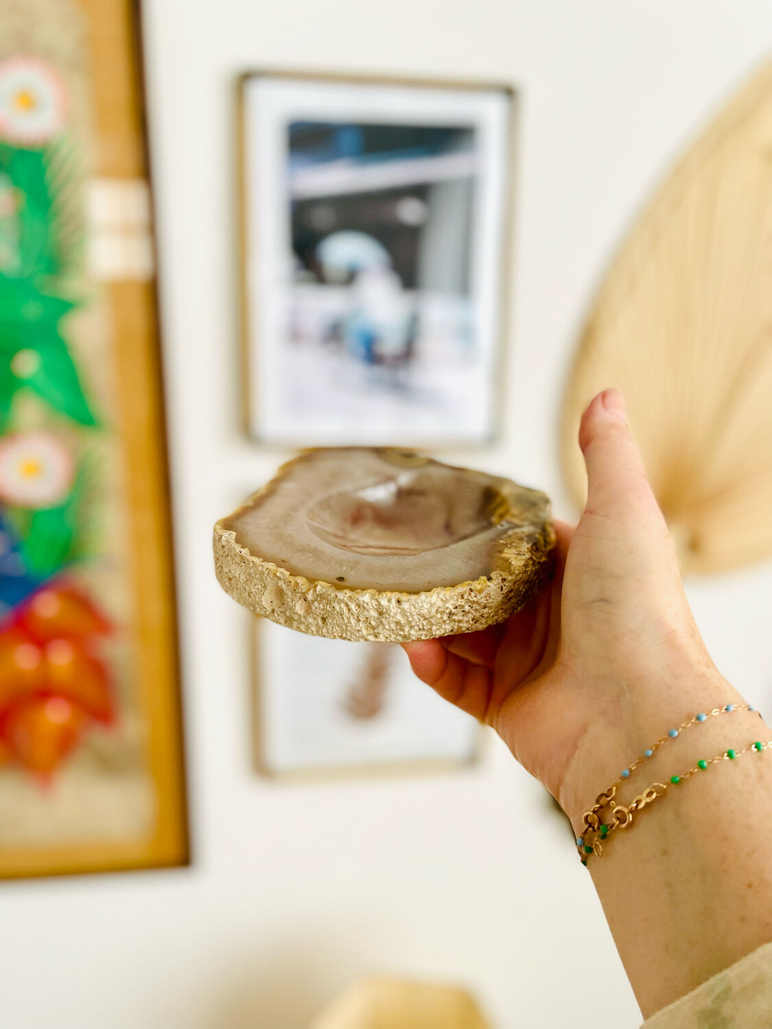 Vintage alabaster ashtray