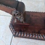 Art Deco style coffee table in carved natural wood