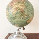 World map globe Earth vintage
