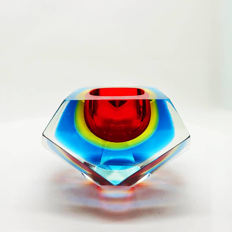 1960s  Ashtray or Catch-all in Murano Glass by Flavio Poli for Seguso.