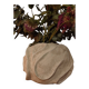 Round matte ceramic vase