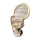 Armchair Emmanuelle size child wicker vintage rattan / Height: 80 cm