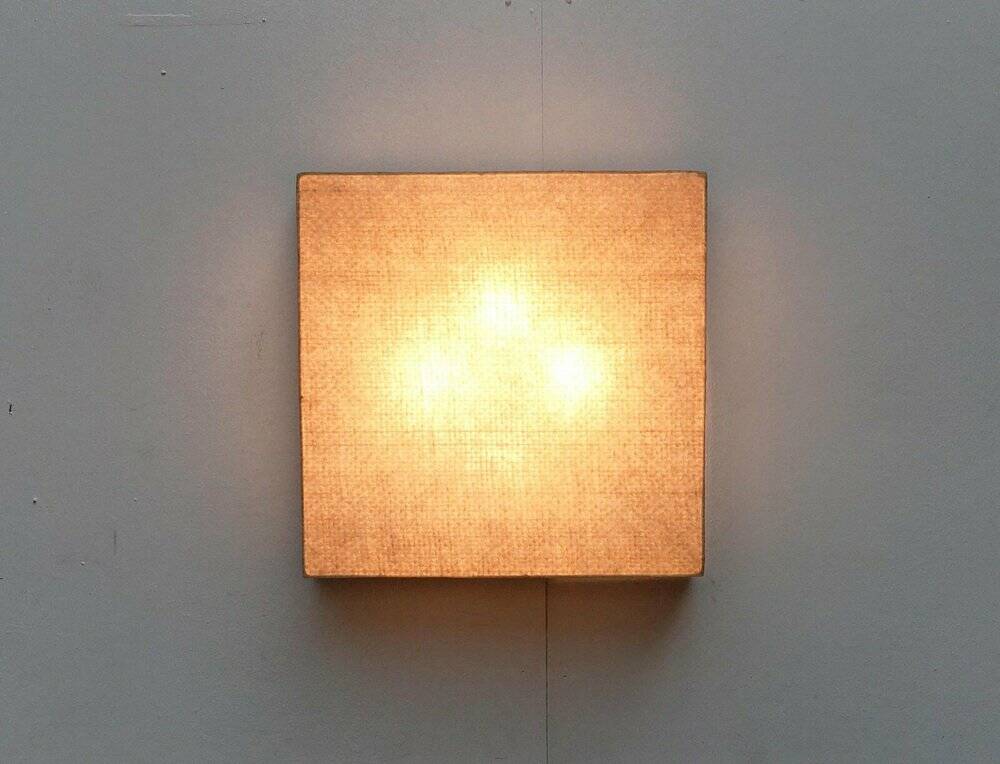 Mid-Century Minimalist Cocoon Ceiling Lamp in Teak, 1960s