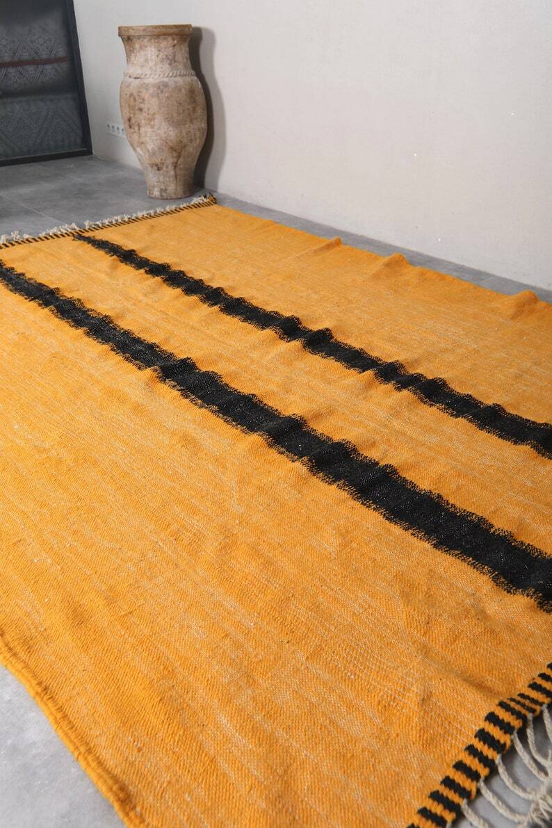 Honey orange Moroccan rug 150/250cm