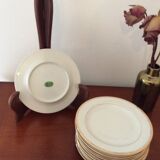 Old dessert plates, mignardises, Limoges porcelain