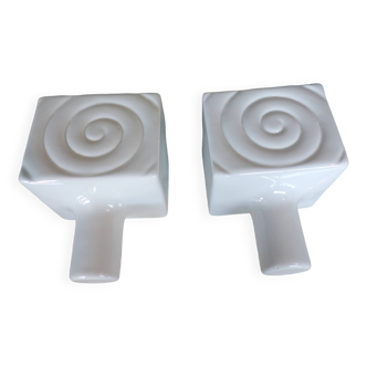 Pair of 1960 ceramic wall lights