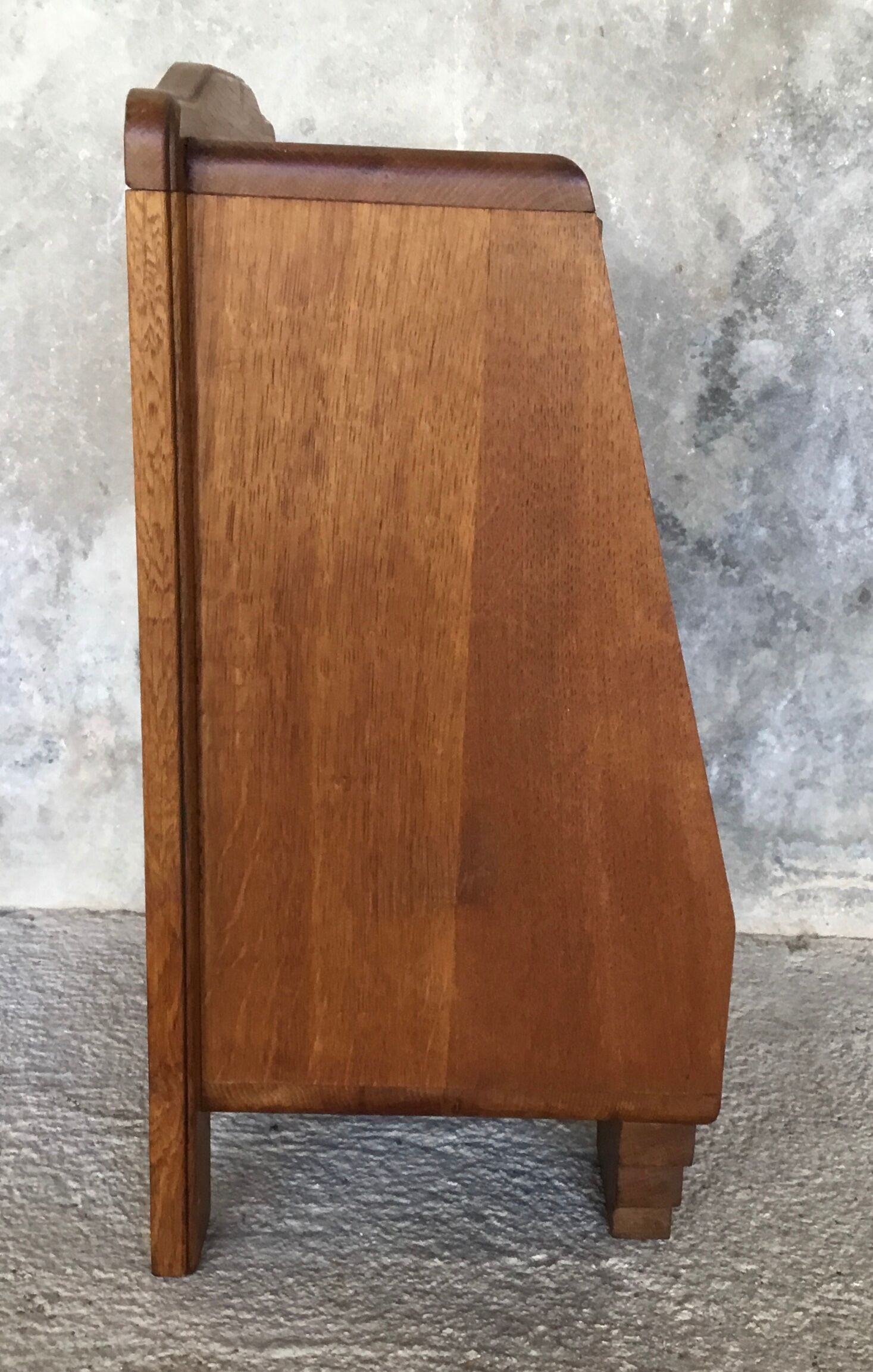 Modernist bedside in solid oak - 1950