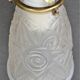 White and gold art deco wall lamp