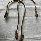 Paire de porte-embrasses en bronze doré Napoléon III