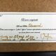 Dessin au fusain signé avec certificat d'origine