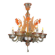 Lustre vénitien en verre de Murano, vers 1940