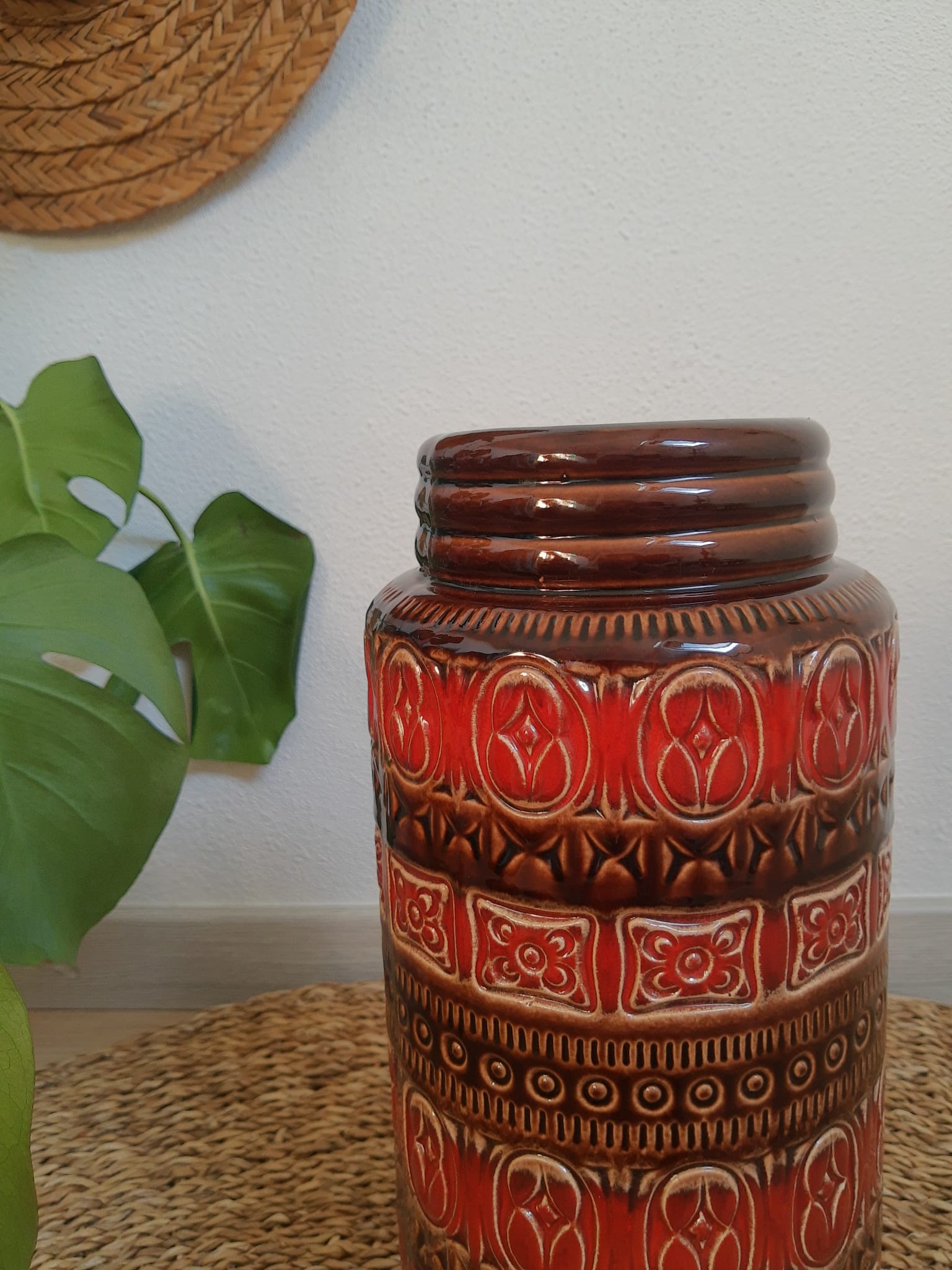 Ceramic floor vase 289-41 West Germany - vintage